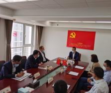 市財政局黨組成員、副局長劉文光一行到公司調研指導工作